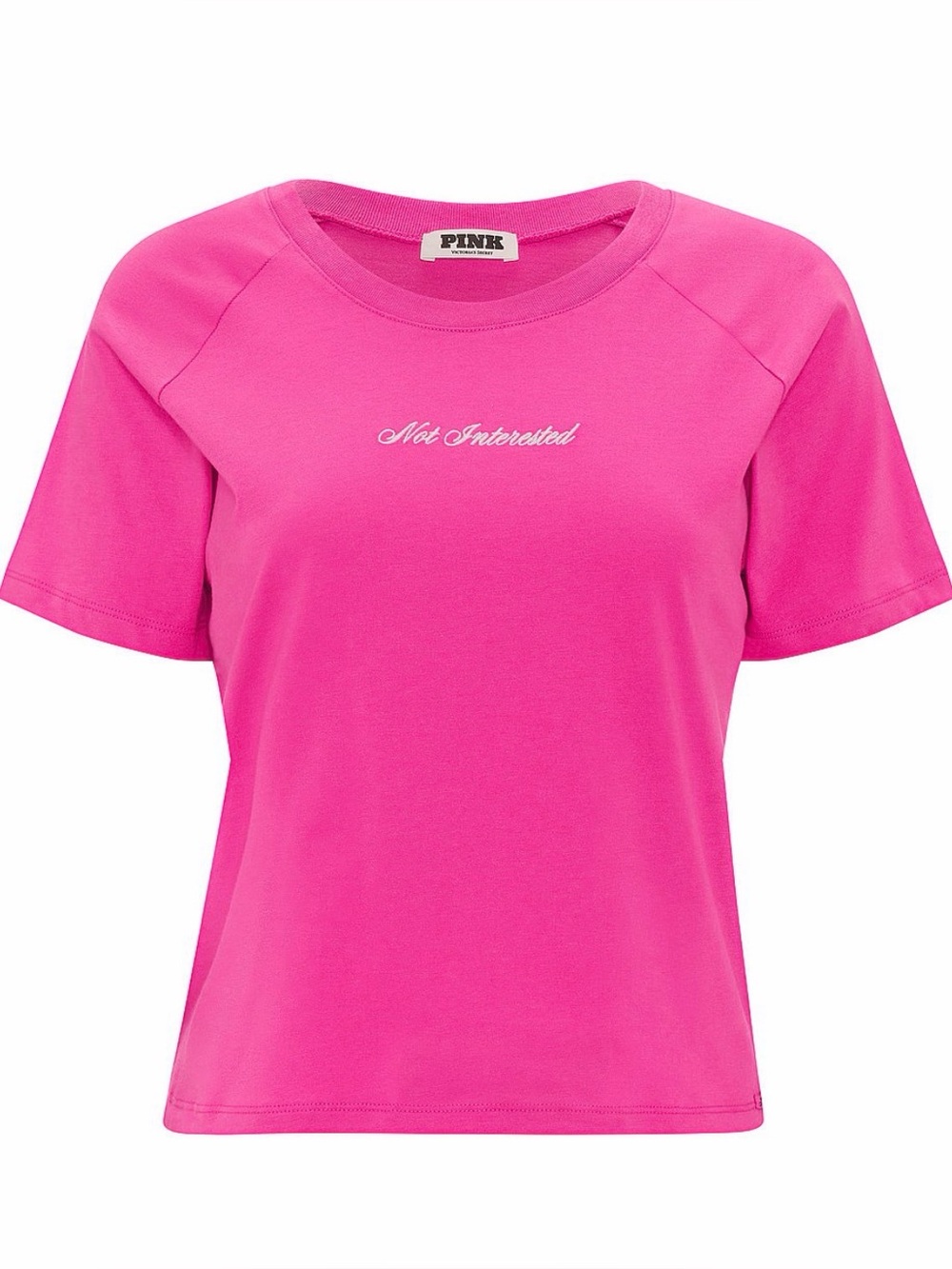 PINK Victoria’s Secret Women’s Medium Not Interested Sleep Tee NWT